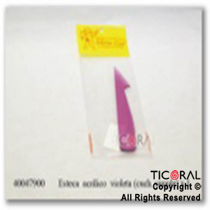 ESTECA ACRILICO VIOLETA (CUCH SIMPLE) x 1